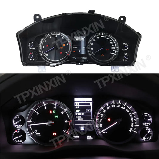 Car Digital Cluster For Toyota Land Cruiser 200 LC200 2008-2020 LCD Instrument Panel Virtual Cockpit Dashboard Speedometer TPMS