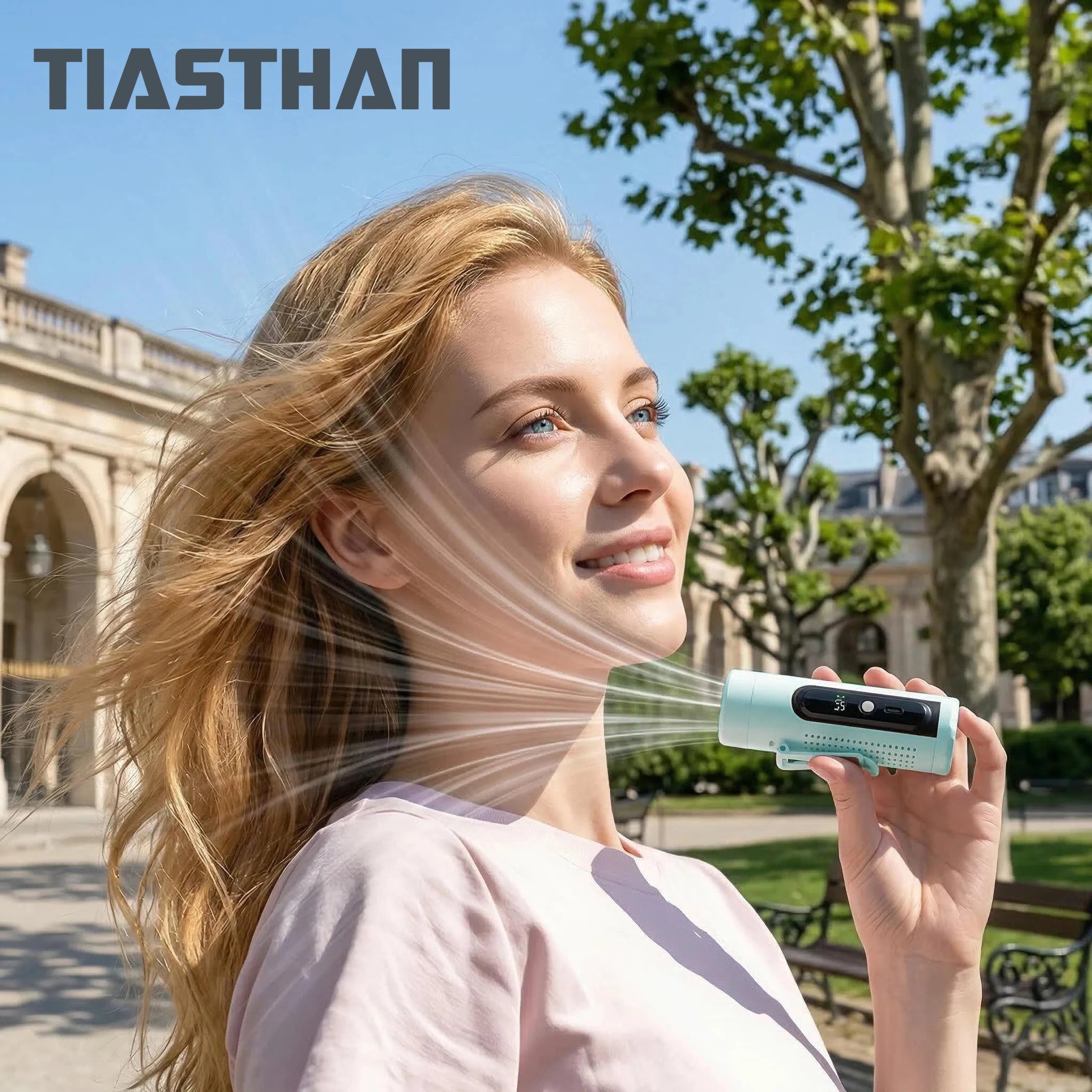 Taşınabilir Boyun Fanı 3000mAh – 199 Hız Ayarlı, USB Şarjlı, Yaz Sezonu Cep Fanı