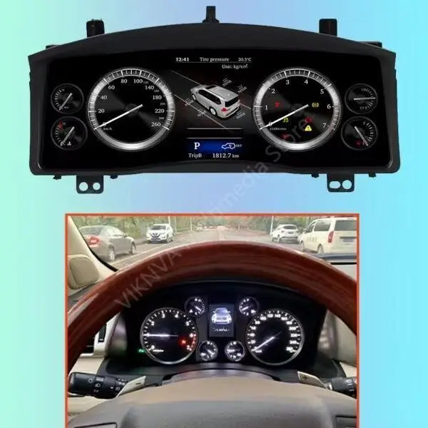 Digital Cluster for Lexus LX570 2007-2015 Car LCD Dashboard Display Speedometer Virtual Panel Digital Cluster Instrument