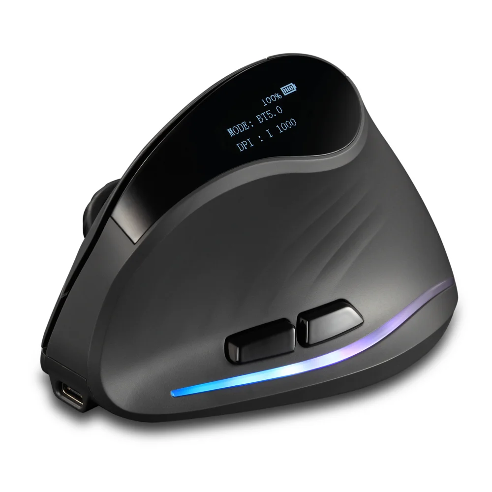 Lefon 2.4G Ergonomik Şarj Edilebilir Kablosuz Dikey Mouse - PC, Laptop ve MacOS Uyumlu (F35C/F35B/F35)