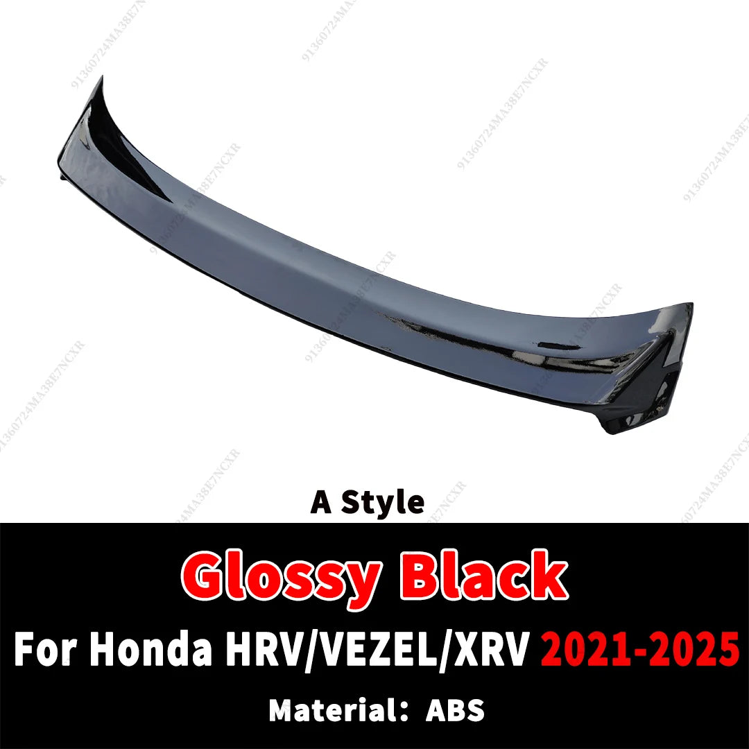 Rear Roof Spoiler For Honda HRV VEZEL XRV 2021-2025 Wing Tuning Accessories Boot Lip Trunk Mid Tail Air Deflector