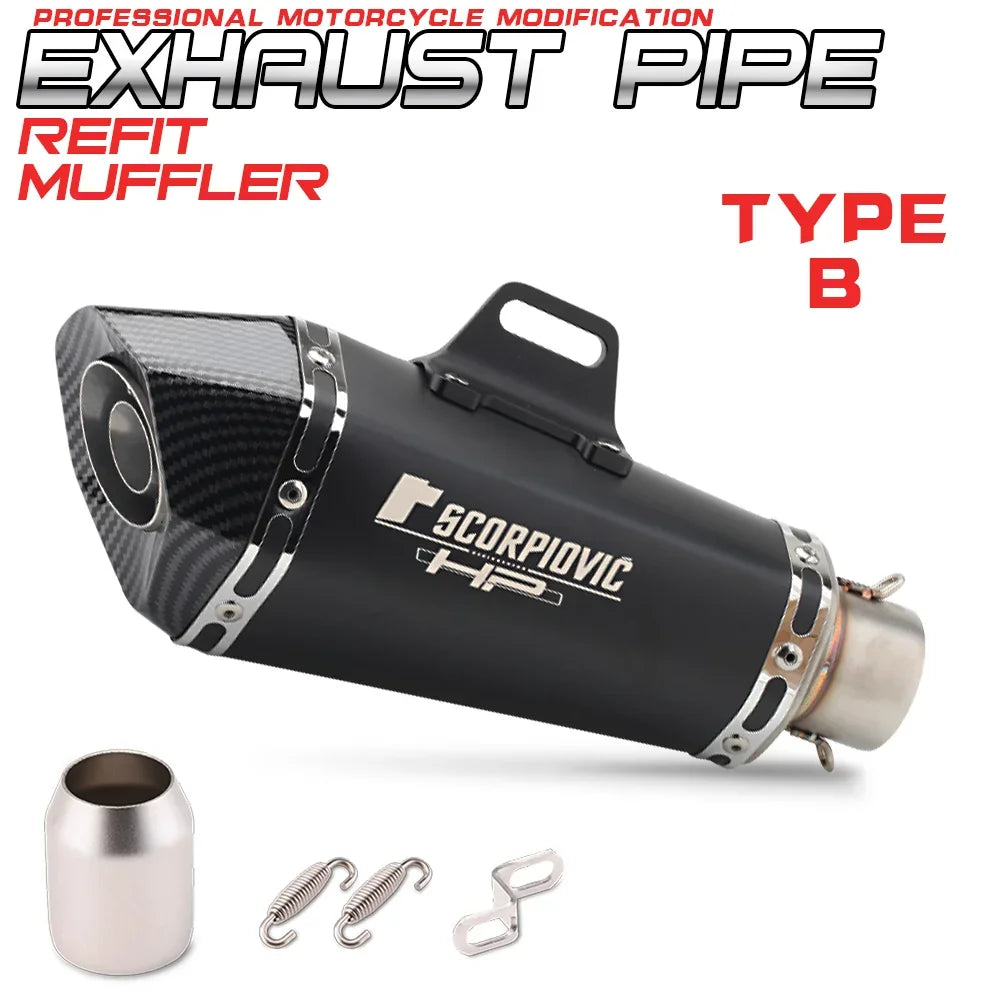 Factory Hot Selling CH-Universal Motorcycle Exhaust  New Condition For Cbr400 Z400 Gsx250 R6 MT15 R3 R25