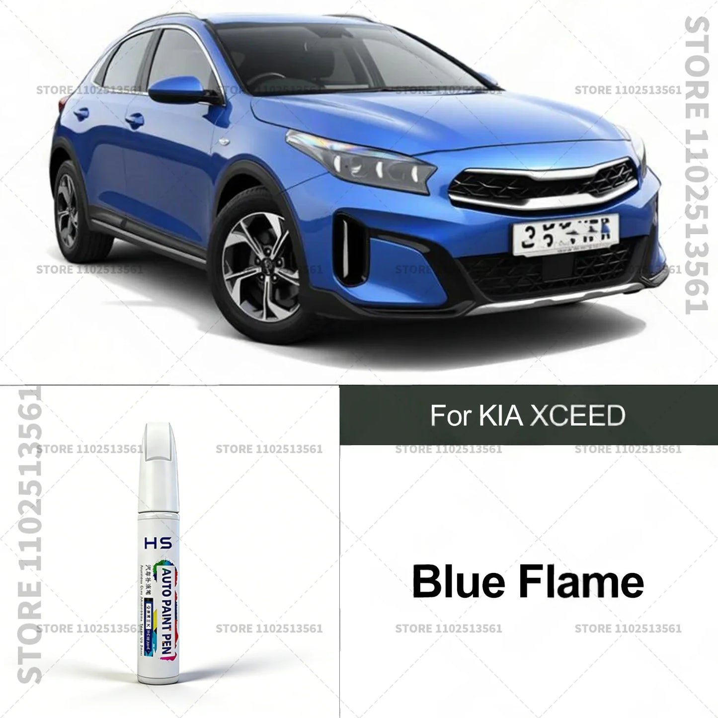 Car Paint Repair Pen Touch Up Paint Brush Scratch Remover for Deep Scratches and Marks For KIA XCEED Blue White Black Yellow Red
