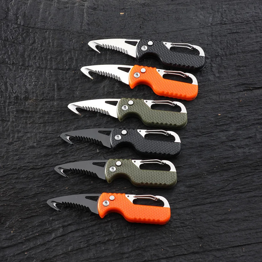 Klappbares Taschenmesser Schlüsselanhänger – Outdoor-Camping, Paketöffner, Überlebenswerkzeug