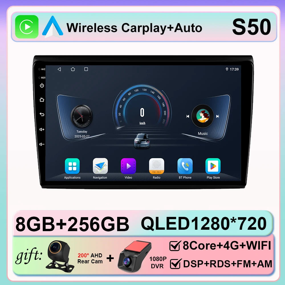 Android 16 For Fiat Bravo 198 2 II 2007 - 2014 2K QLED Stereo Car Radio Multimedia Video Player GPS 4G CarPlay