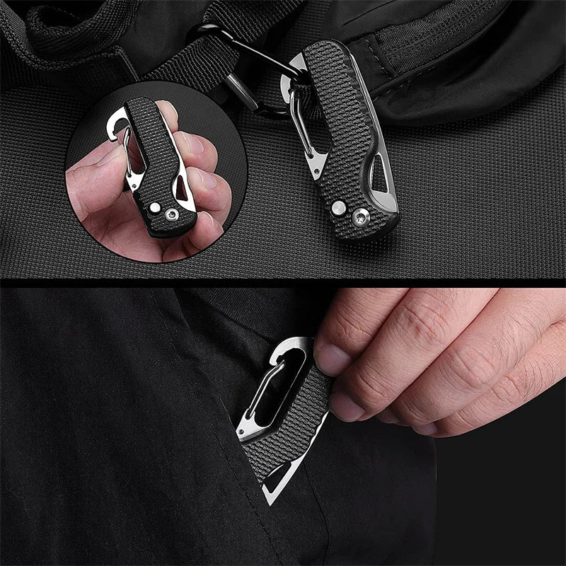 Katlanır Çakı Anahtarlık – Outdoor Kamp, Kargo Açma, Hayatta Kalma Aracı