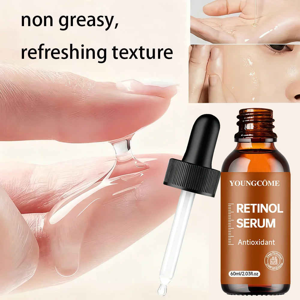 Retinol Krem & Serum Seti – Yaşlanma Karşıtı Yüz Bakım Kiti, Kırışıklık Onarımı, Nemlendirici ve Aydınlatıcı