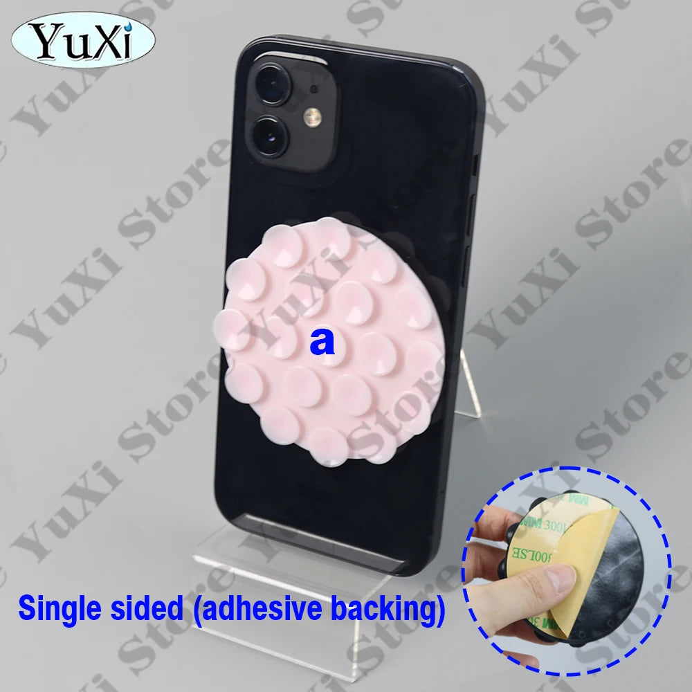 YuXi 5in1 Silikon Vantuz Seti – Tek & Çift Taraflı, Telefon Tutucu, Duvar & Masa Sabitleme