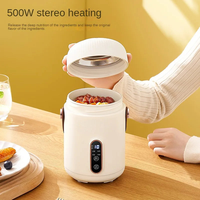 220V 900ML Elektrikli Pişirme Kupası - Taşınabilir Mini Slow Cooker, Çok Fonksiyonlu Pişirme Makinesi, Leç ve Pelte Pişirme