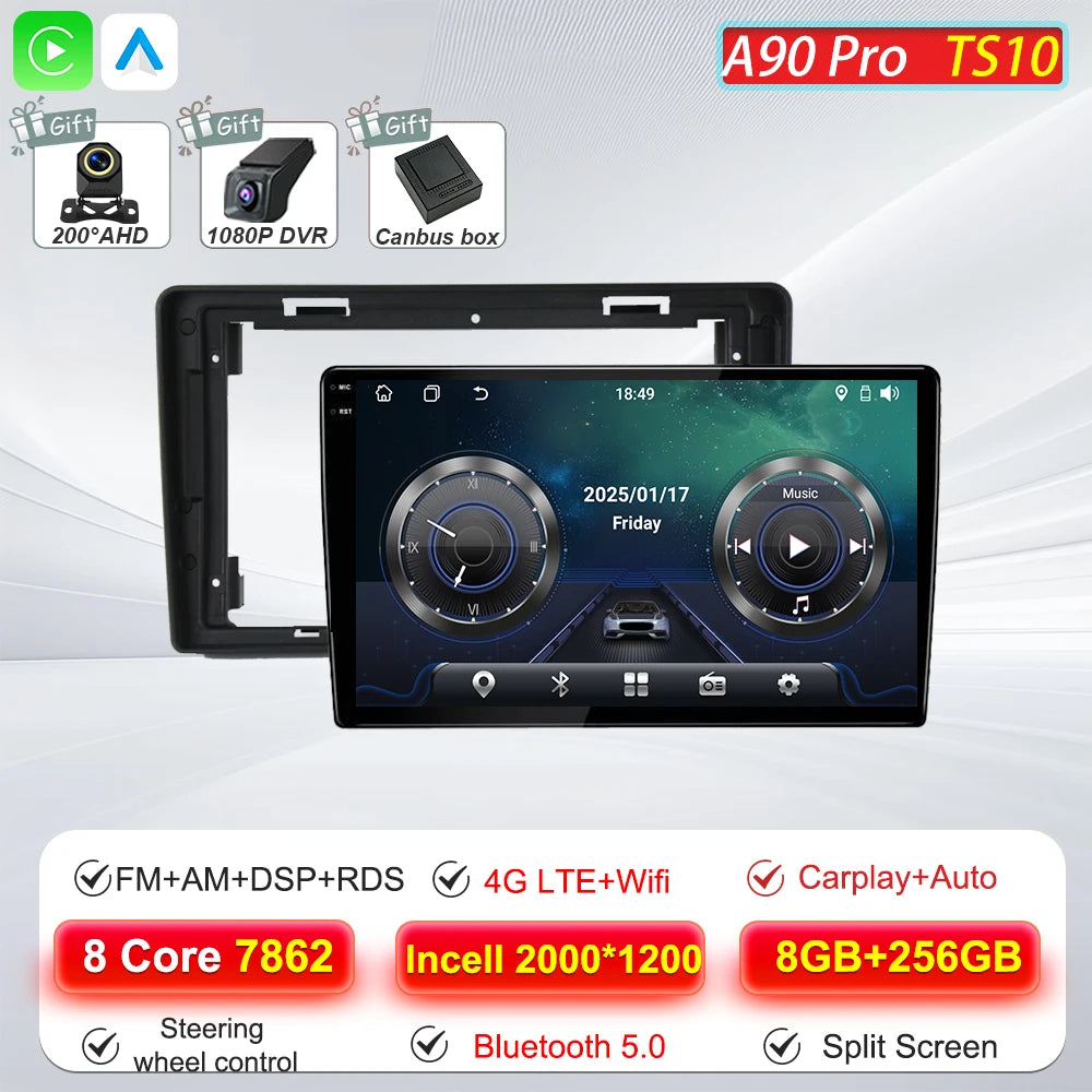 Car Multimedia Radio Player For Citroen Berlingo B9 Peugeot Partner 2008 - 2019 Carplay Auto Navigation GPS Stereo Android 16 BT
