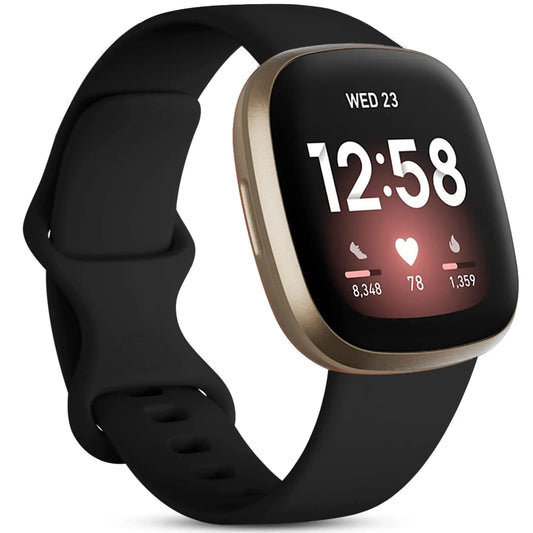 Armband für Fitbit Versa 4 3 Sense 2 Armband Smartwatch Zubehör Ersatzarmband Sport Silikon Armband Fitbit Versa 4 Armband