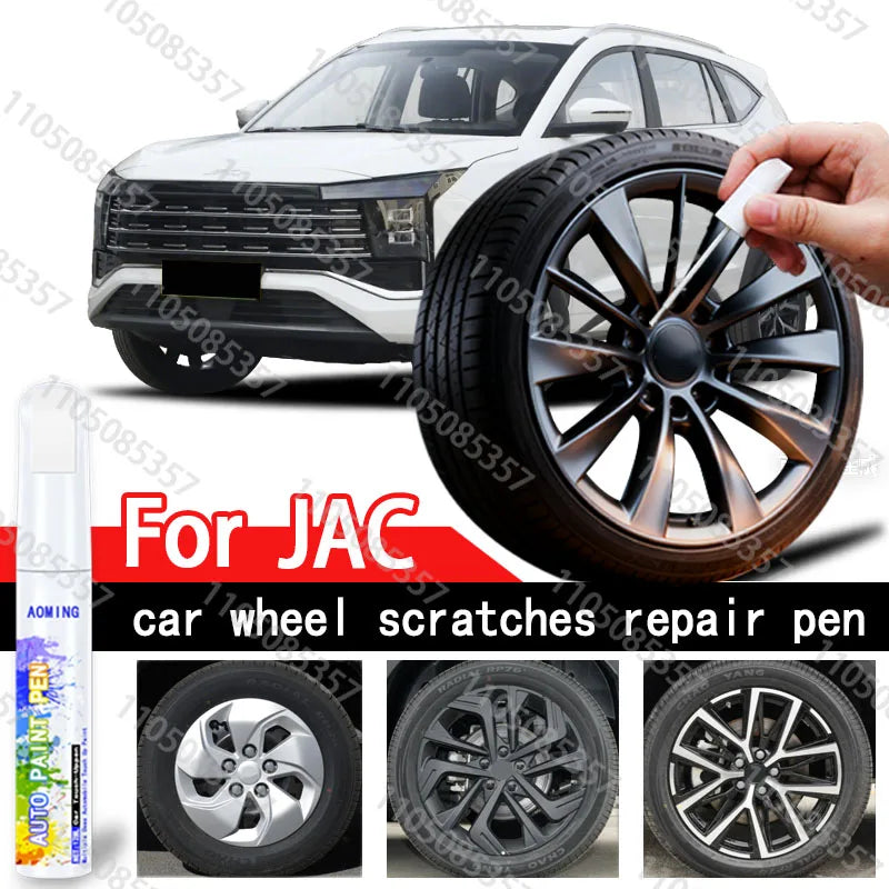 For JAC car wheel scratches repair pen Matte black dark gun gray silver black multiple colors Paint Repair Pen
