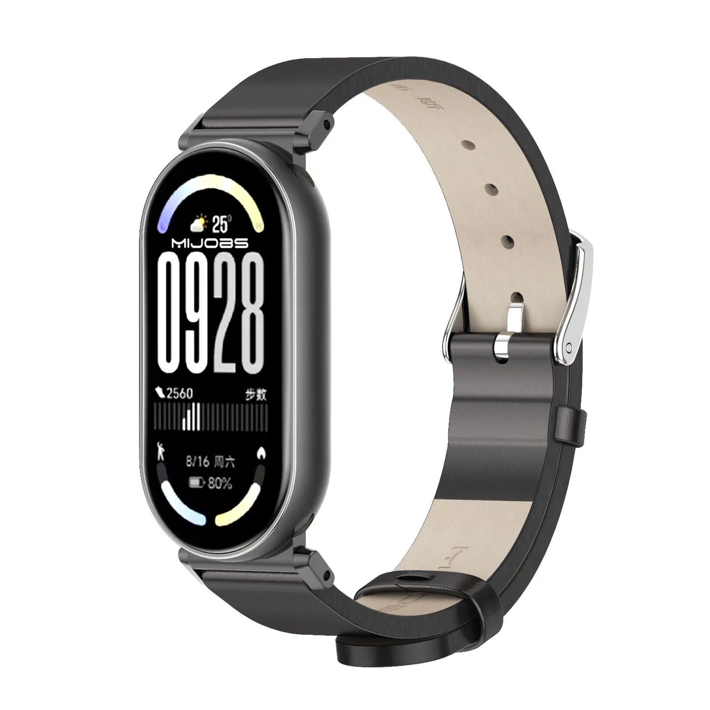 Watchband For Mi Band 10 Leather Strap for Mi Band 8 9 10 Breathable Wrist Strap for Mi Band 9 Wristband for Mi Band 10