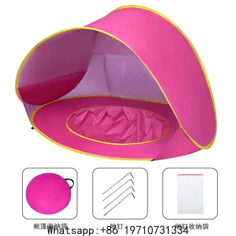 Outdoor Children's Camping Shade Beach Tent Water Storage Foldable Quick Open Beach Pool