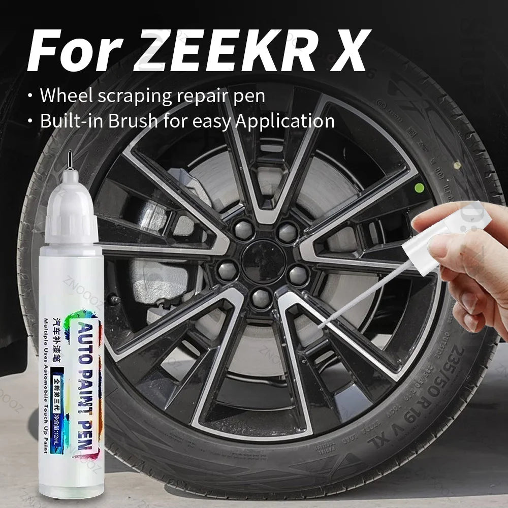 For ZEEKR X Touch Up Paint Wheel Repair Kit Quick And Easy Wheel Scratch Repair Rim Paint For Car Wheel Repair Grey Silver Black