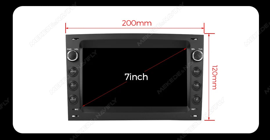 MEKEDE 7'' 9'' CarPlay Android Auto Autoradio - Smartes Multimediasystem kompatibel mit Renault Megane 2 2002-2009