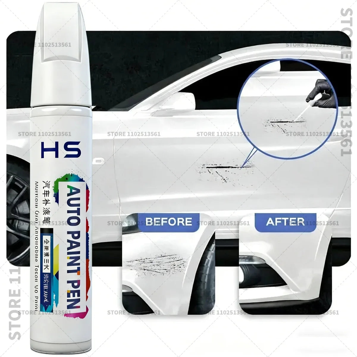For Toyota RAV4 Car Paint Repair Pen Restores Original Factory Paint Finish Blue 8X8 White 070 Red Black 209 Uraban Khyaki Gray