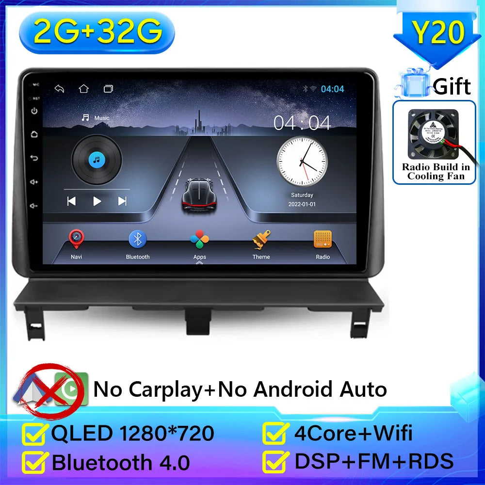 For Peugeot Partner 1 2002-2008 Car Radio Carplay Navigation GPS Multimedia Player Android Auto Video Display WiFi 4G No 2din 2K