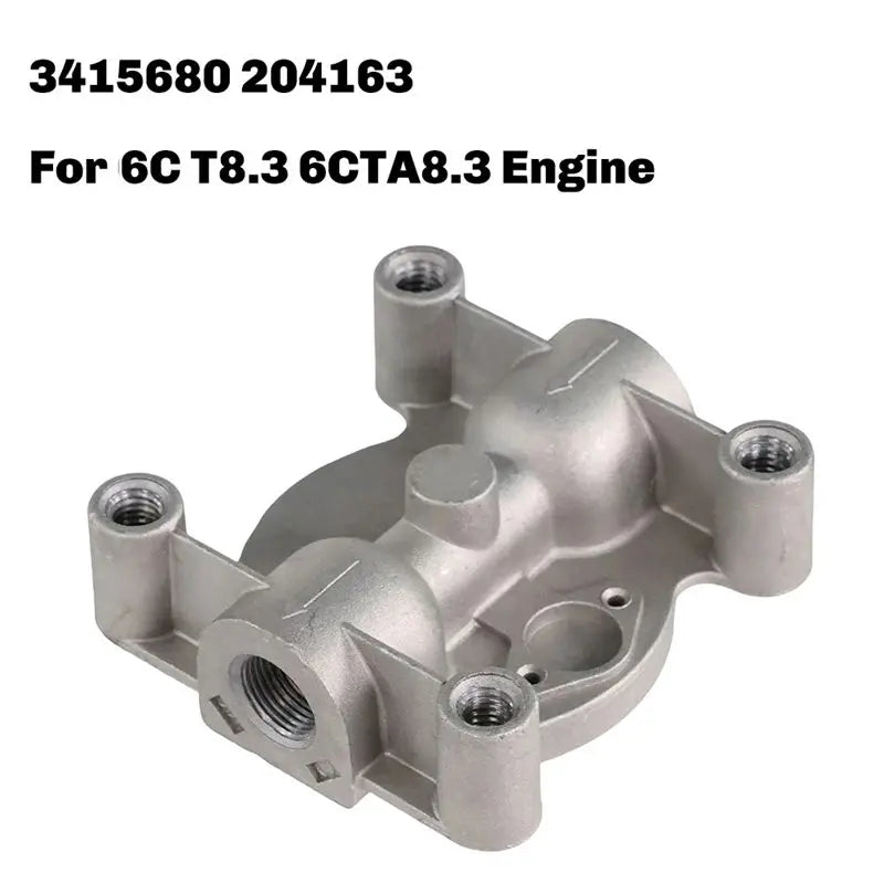 A30F-Diesel Engine Coolant Filter Head Water Filter Holder 3415680 204163 For Cummins 6C T8.3 6CTA8.3 Engine