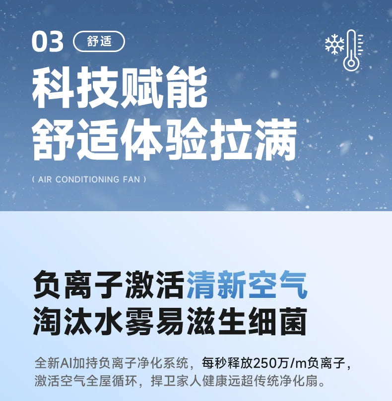 2026 New Portable Evaporative Air Cooler Household Water Cooling Fan Mini Mobile Air Conditioner Fan For Bedroom Dormitory
