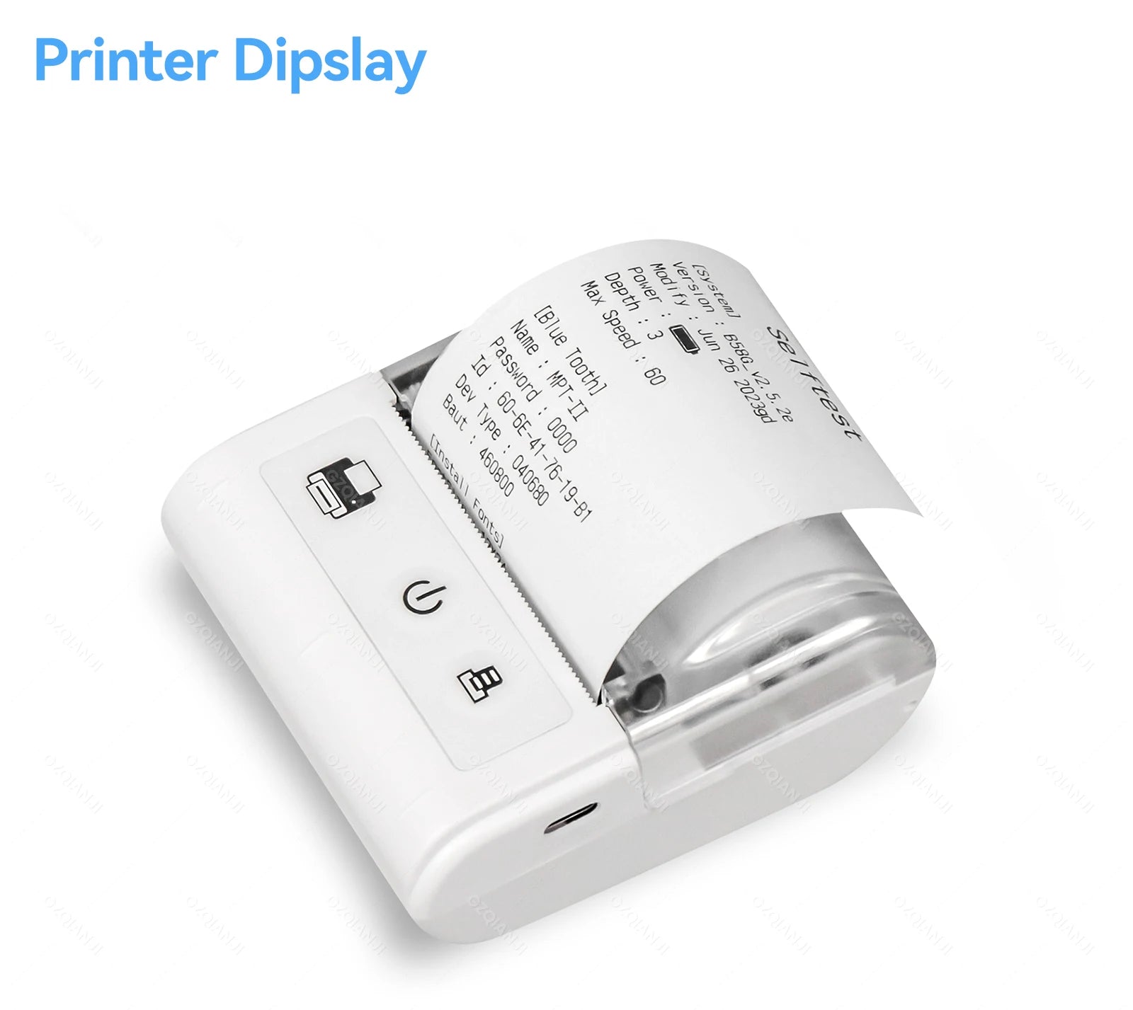 58MM Mini Cep Termal Fiş Yazıcısı - Bluetooth, USB, Kablosuz, Taşınabilir POS Yazıcı - Android/iOS/PC Uyumlu