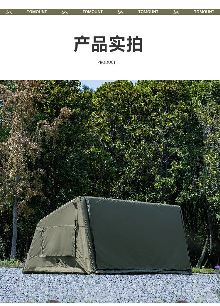 Automatic Inflatable Camping Tent Waterproof Flame Retardant Cotton Sleep Pod For Outdoor Hiking Picnic Party