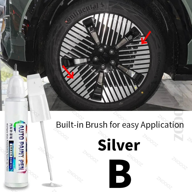 For ZEEKR X Touch Up Paint Wheel Repair Kit Quick And Easy Wheel Scratch Repair Rim Paint For Car Wheel Repair Grey Silver Black