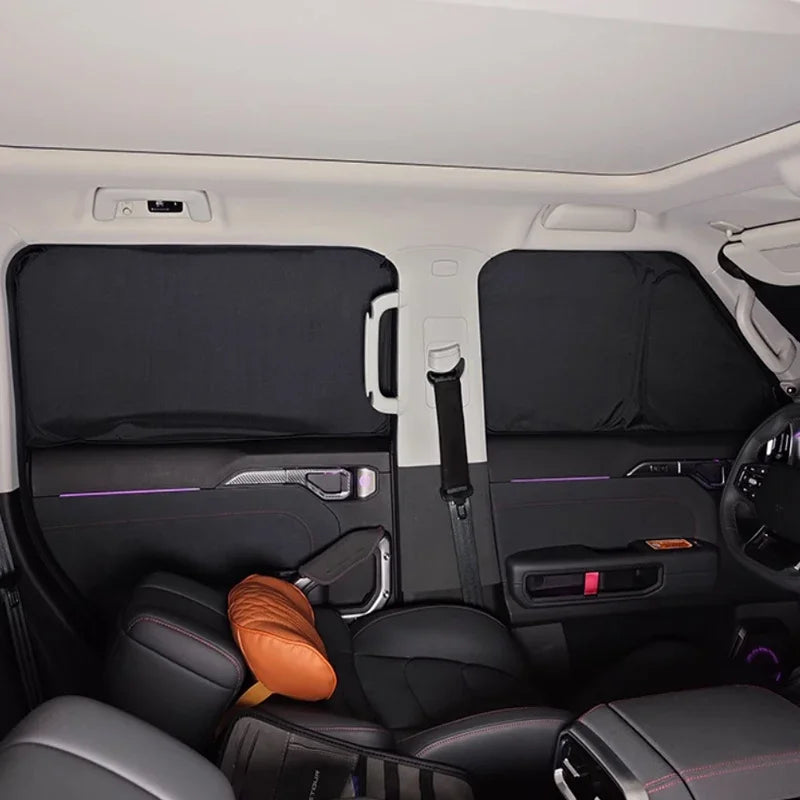 Car Black Window Privacy Sunshade Anti-UV Heat Insulation For POLESTAR 4 2023-Present Auto Protect Cover Interior Accessory