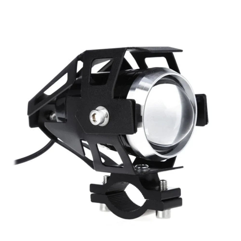 Motorcycle Headlight Fog Lights Super Bright Abgle Eyes Additional Spotlights U7 LED Driving Fog Spot Light with Switch 12V