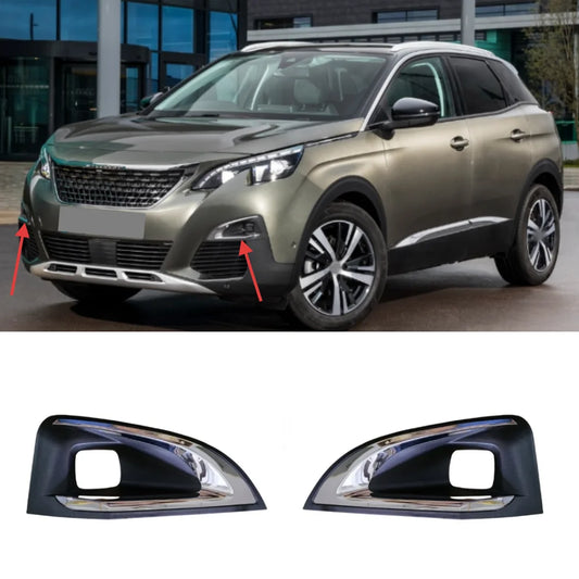 For Peugeot 3008 4008 5008 GT version 2017-2020 car front bumper fog light grille OE: ASPG402-000201/ASPG402-000202