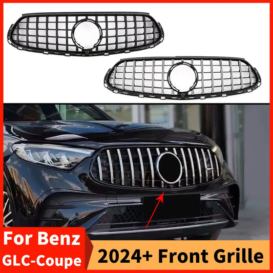Sport Middle Mesh Front Radiator Grid Bumper Grille Grill For Mercedes C254 Benz New GLC Coupe 2024+ GT Style Tuning Accessories