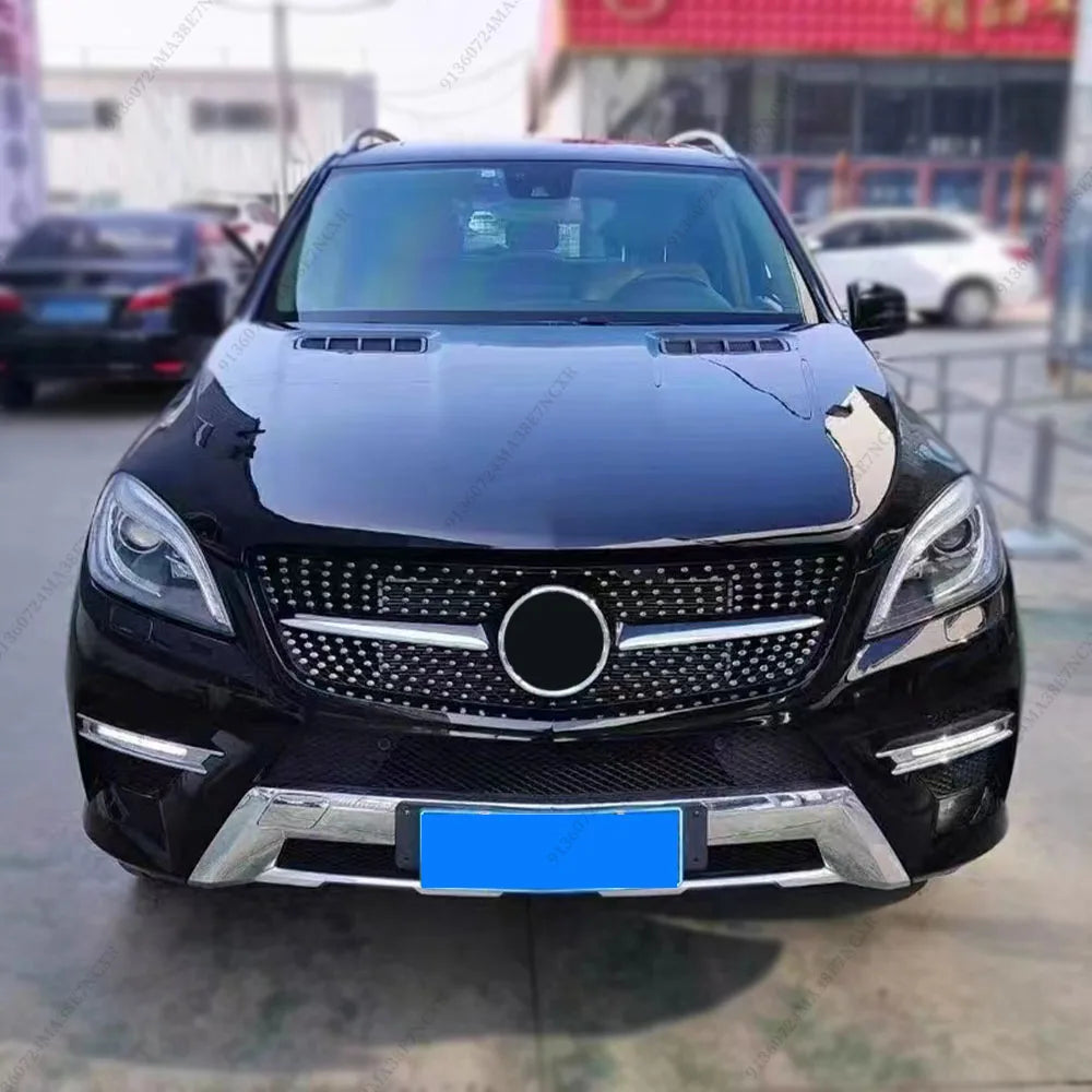 Front Inlet Grille Mask Grid Grill Sport Tuning Mesh Body Kit For Mercedes 2012-2015 Benz ML W166 Like ML320 ML350 ML400 Style