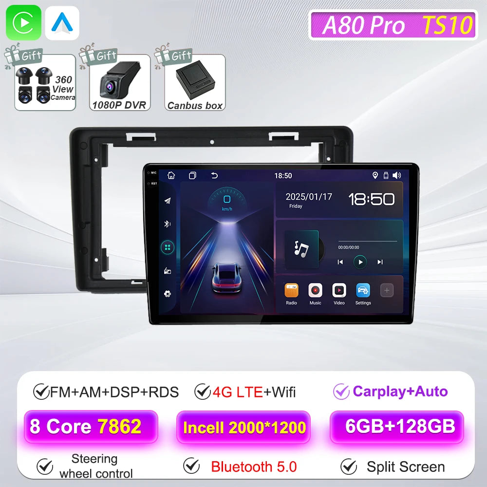 Car Multimedia Radio Player For Citroen Berlingo B9 Peugeot Partner 2008 - 2019 Carplay Auto Navigation GPS Stereo Android 16 BT