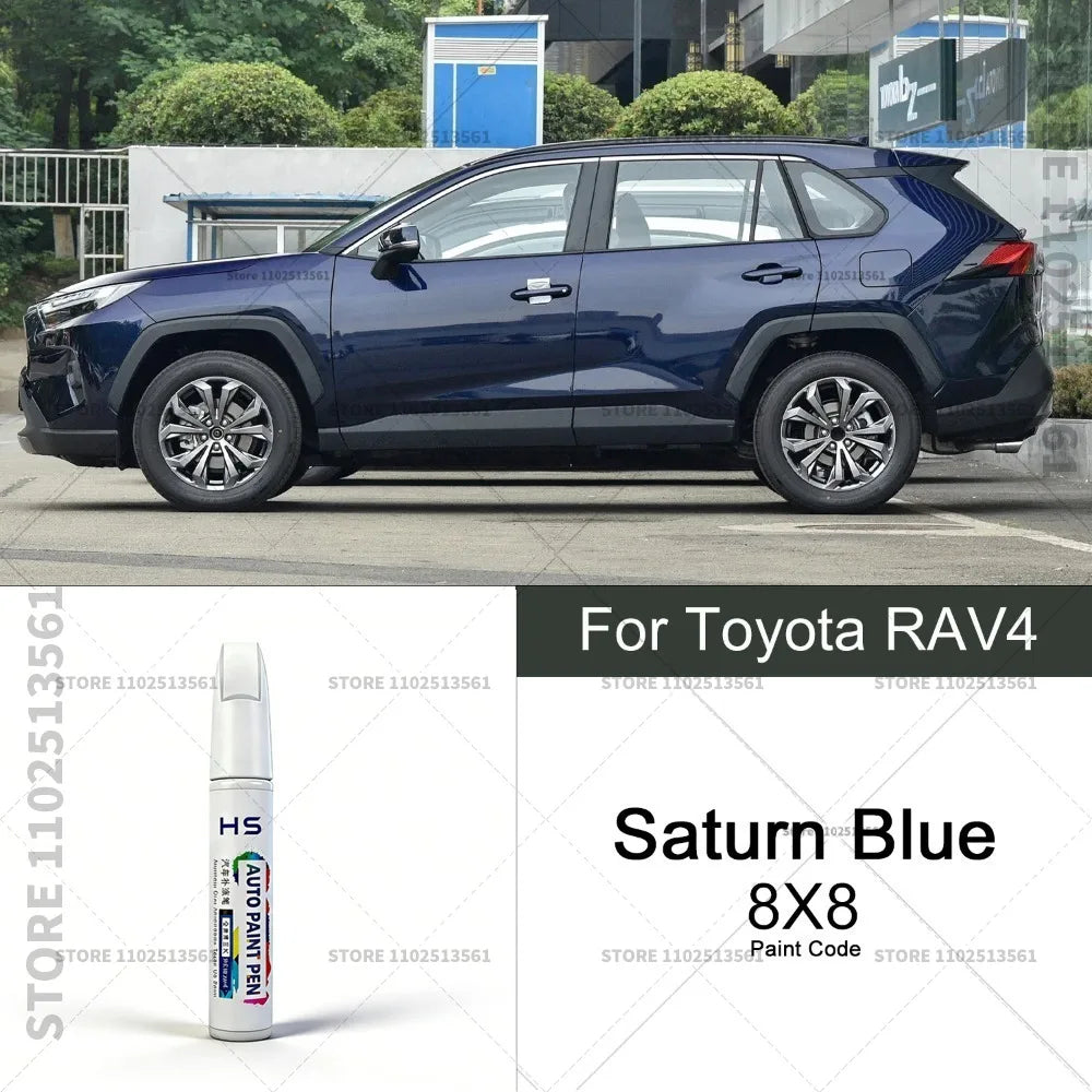 For Toyota RAV4 Car Paint Repair Pen Restores Original Factory Paint Finish Blue 8X8 White 070 Red Black 209 Uraban Khyaki Gray