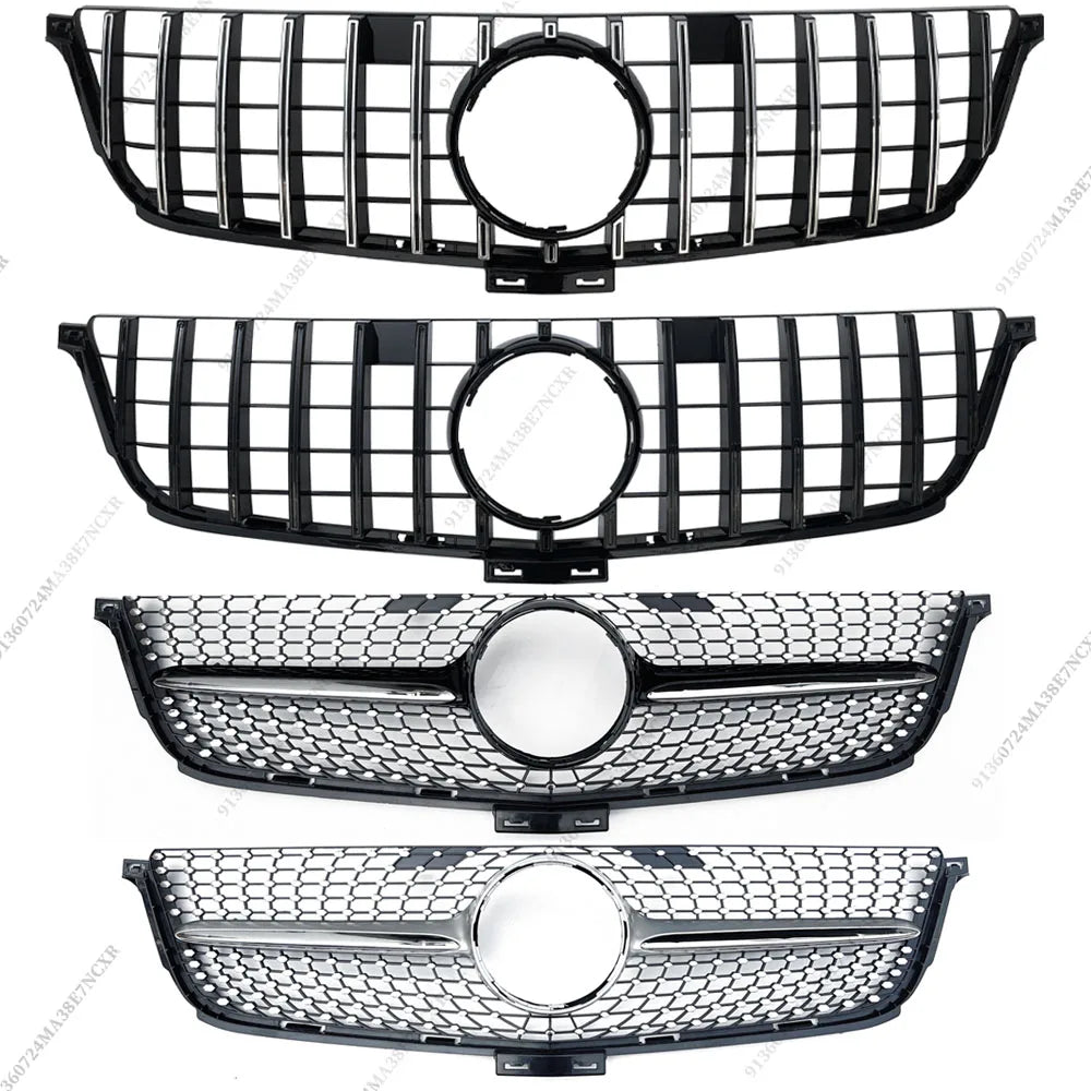 Front Inlet Grille Mask Grid Grill Sport Tuning Mesh Body Kit For Mercedes 2012-2015 Benz ML W166 Like ML320 ML350 ML400 Style