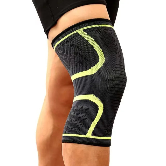 Knitted sports knee pads, running basketball, cycling fitness, anti slip, breathable nylon knee pads for men and women