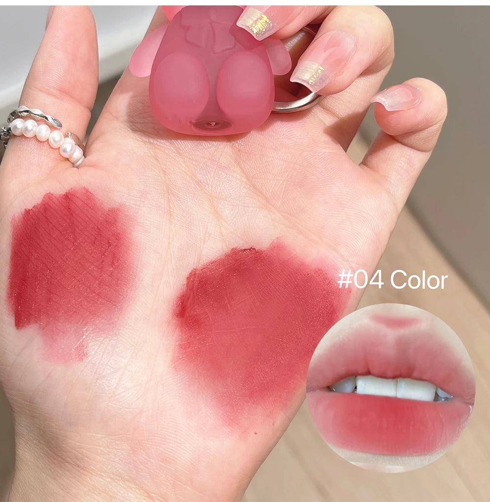 ART VALUE Sevimli Ayıcık Dudak Kili – Mat, Uzun Kalıcı, Anahtarlık Tasarımlı Lip Gloss