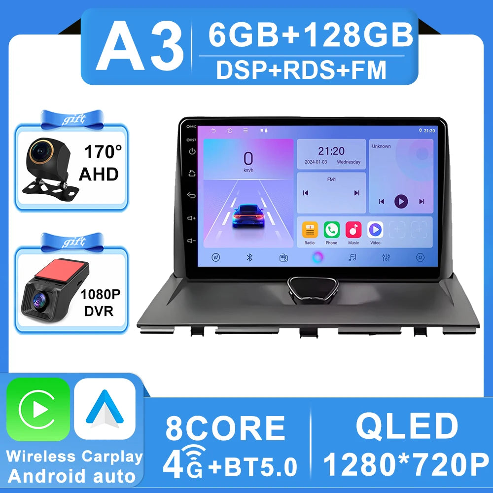 Car Radio Carplay For Peugeot Expert 2 G9 For Citroen Jumpy For Fiat Scudo For Toyota Proace 2007-2017 Navigation GPS No 2din 4G