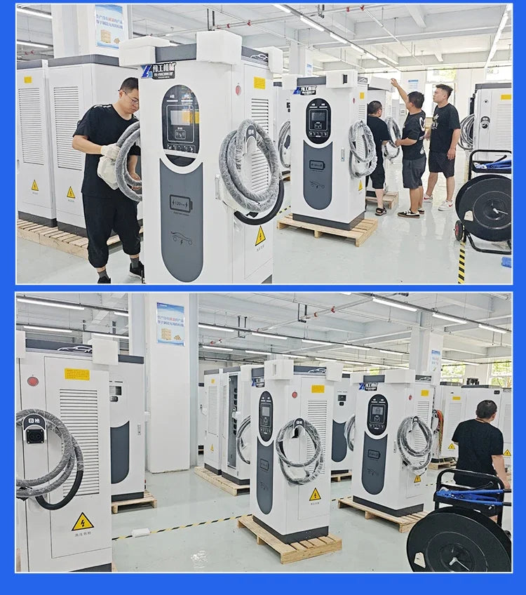 DC 60KW-200kW Fast EV Charger with External Solar Storage Integration, Maximizing Renewable Energy for Highways