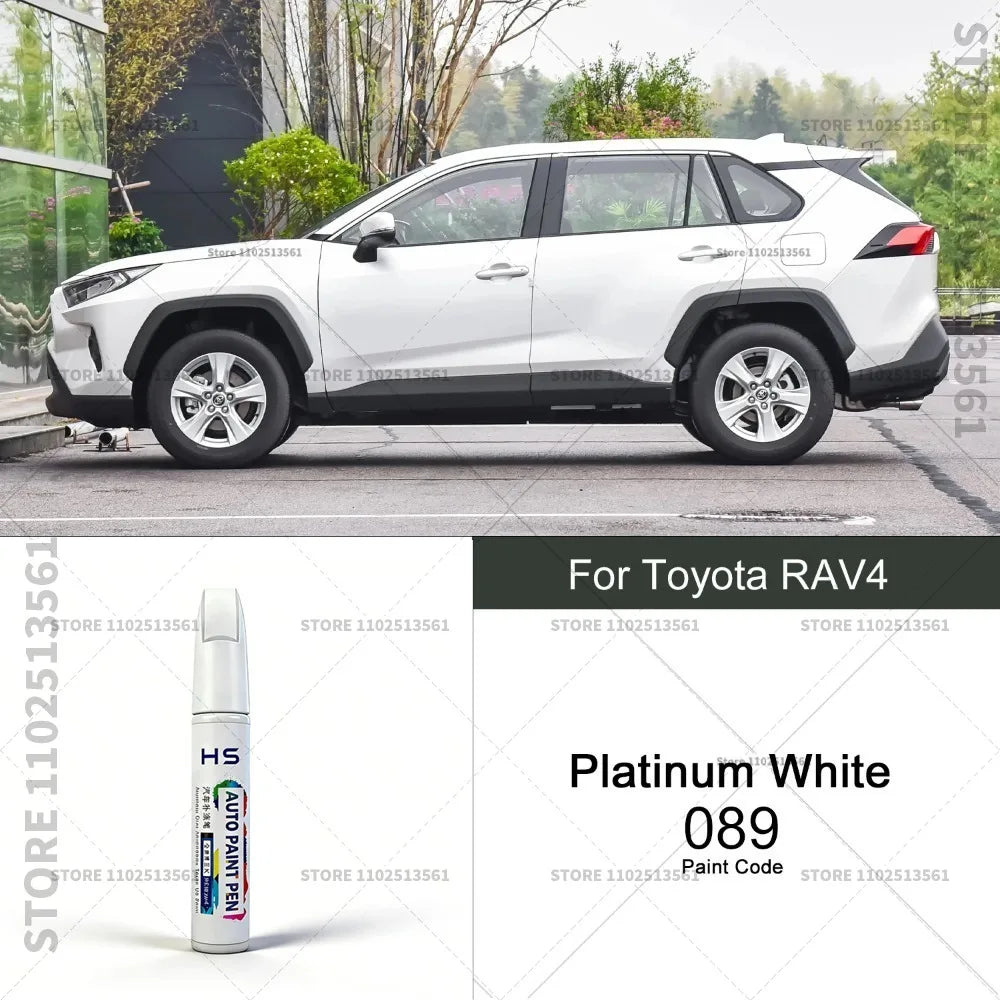 For Toyota RAV4 Car Paint Repair Pen Restores Original Factory Paint Finish Blue 8X8 White 070 Red Black 209 Uraban Khyaki Gray