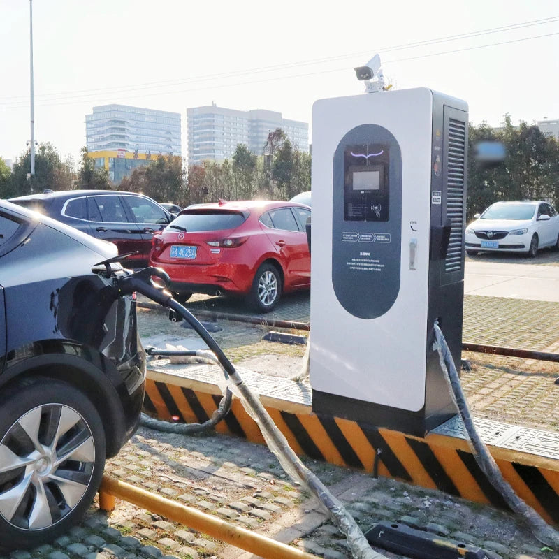 DC 60KW-200kW Fast EV Charger with External Solar Storage Integration, Maximizing Renewable Energy for Highways