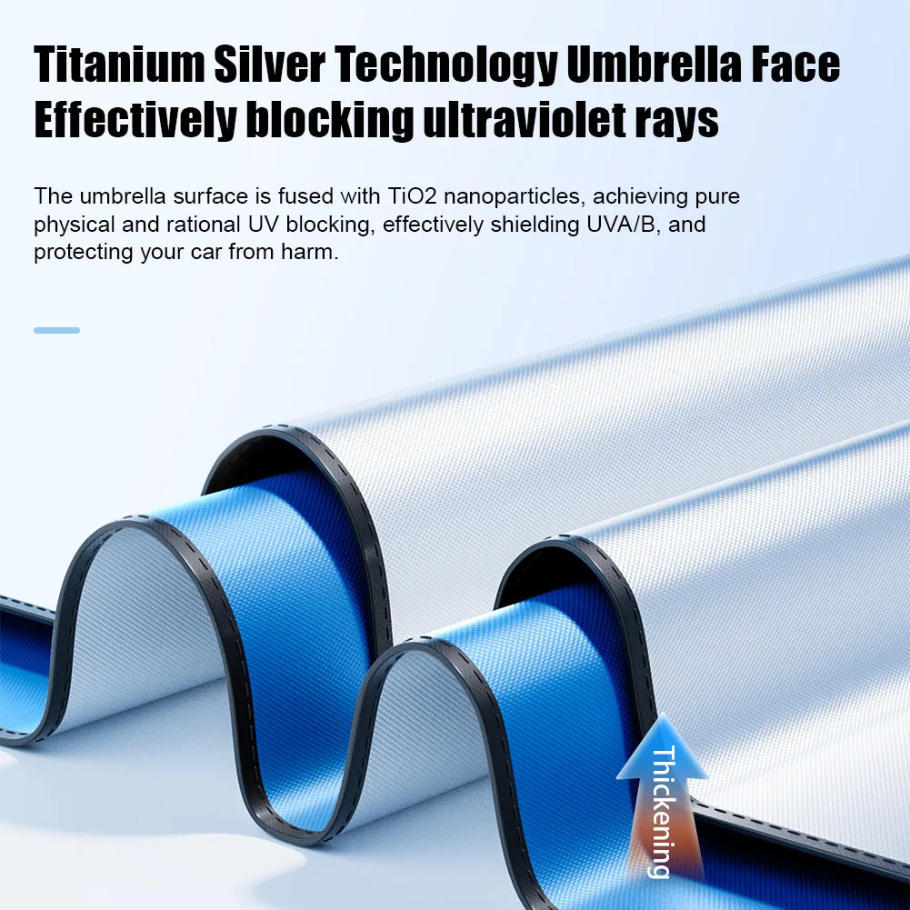 360° Rotatable Car Sunshade Windshield Umbrella Bendable Handle UV Protection Front Window Sunshade Summer Car Accessory