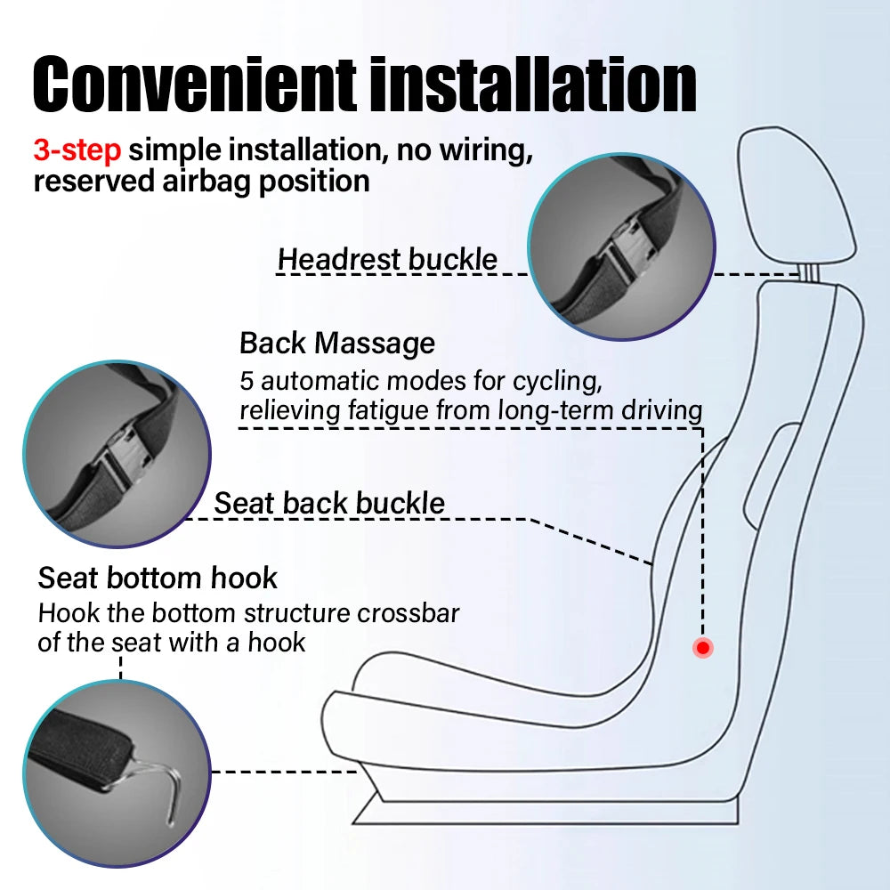 Universal Car Seat Covers Breathable Car Cooling Seat Massage with 3Fan for Cars Trucks SUVs and Van Cars Accessories