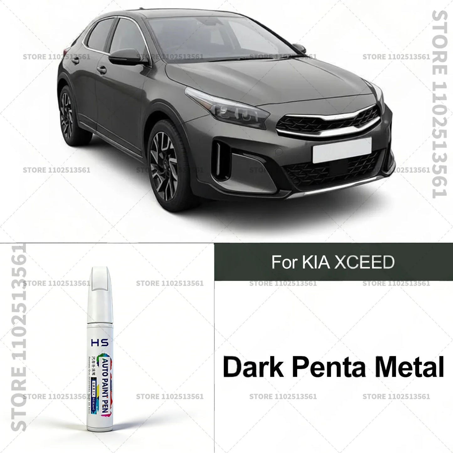 Car Paint Repair Pen Touch Up Paint Brush Scratch Remover for Deep Scratches and Marks For KIA XCEED Blue White Black Yellow Red
