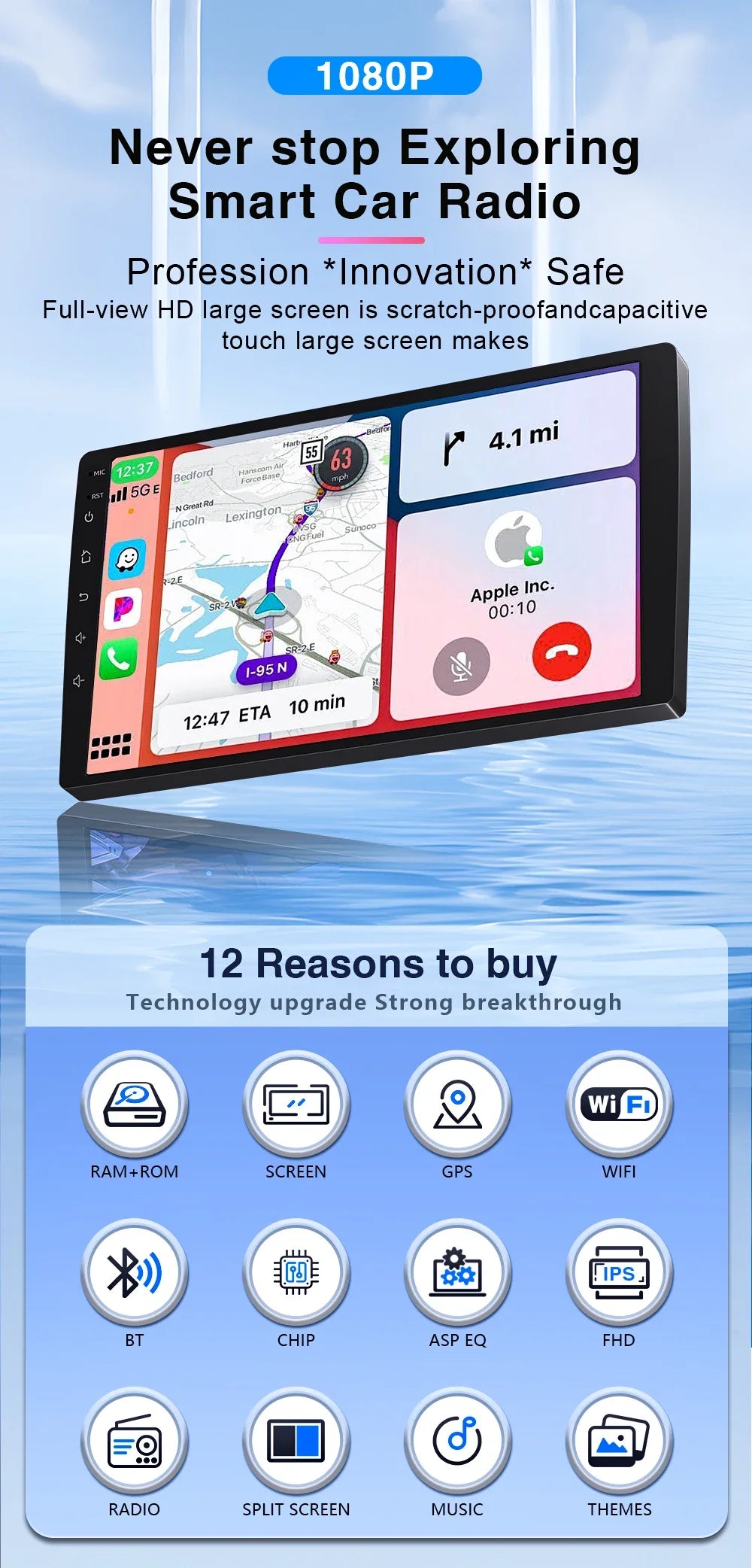 Car GPS Android 16 For Ford Ranger 2015 - 2022 Multimedia Auto Radio Player Navigation Stereo Head Unit No 2din DVD Touch Screen