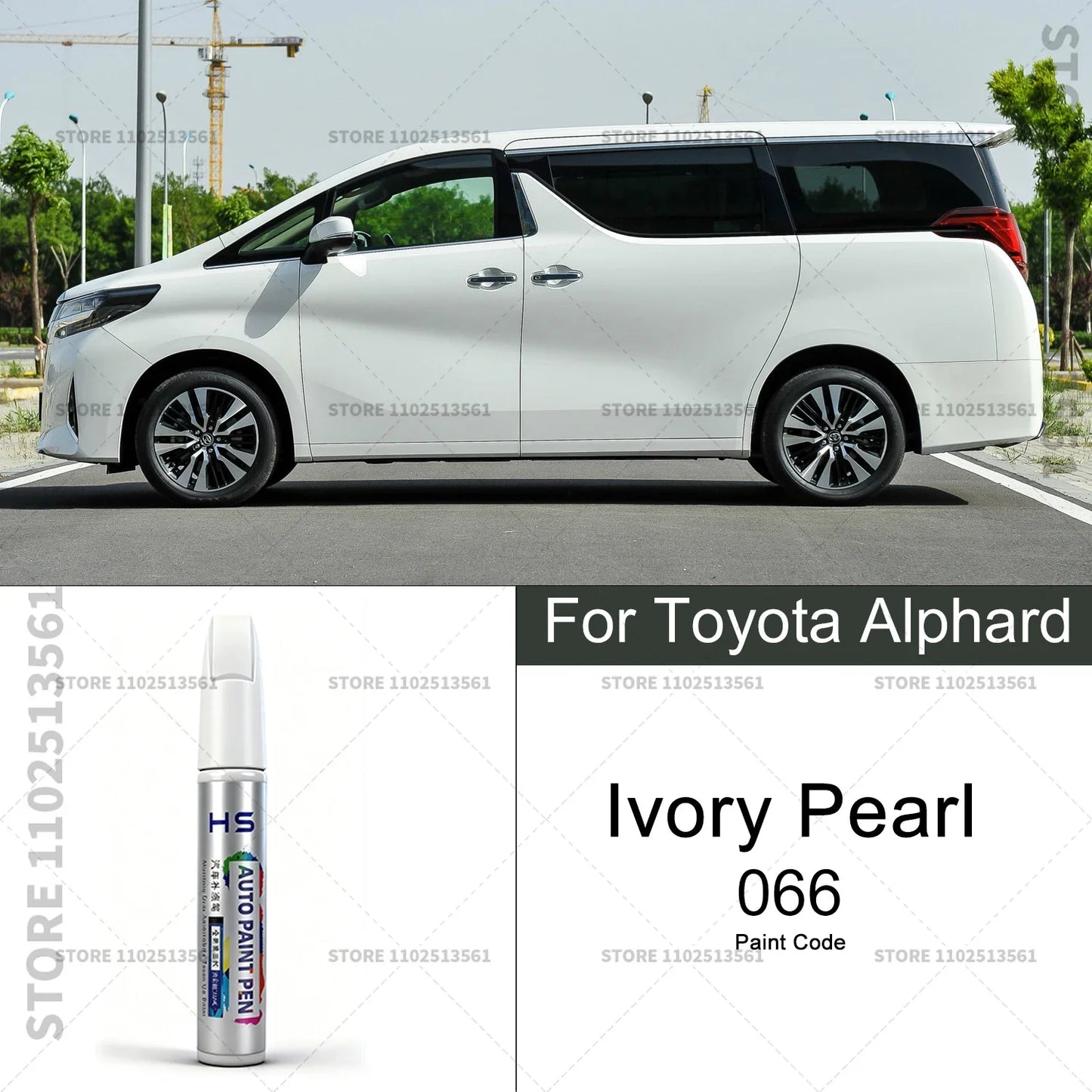 Car Paint Repair Pen Touch Up Scratch Remover DIY Auto Accessories For Toyota Alphard White W09 066 090 Silver 1G6 Black 220