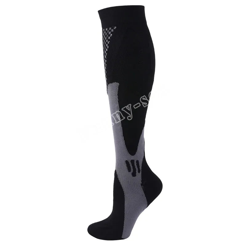 12 Colors Compression Socks For Football Anti Fatigue Pain Relief Men Women 20-30 Mmhg Running Socks Fit For Sport Socks