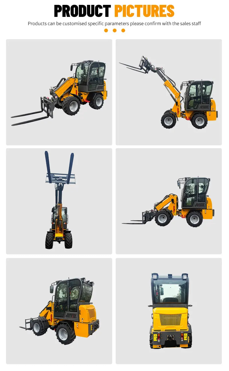 EPA certified ZL918X telescopic loader with multiple uses of 800kg per machine