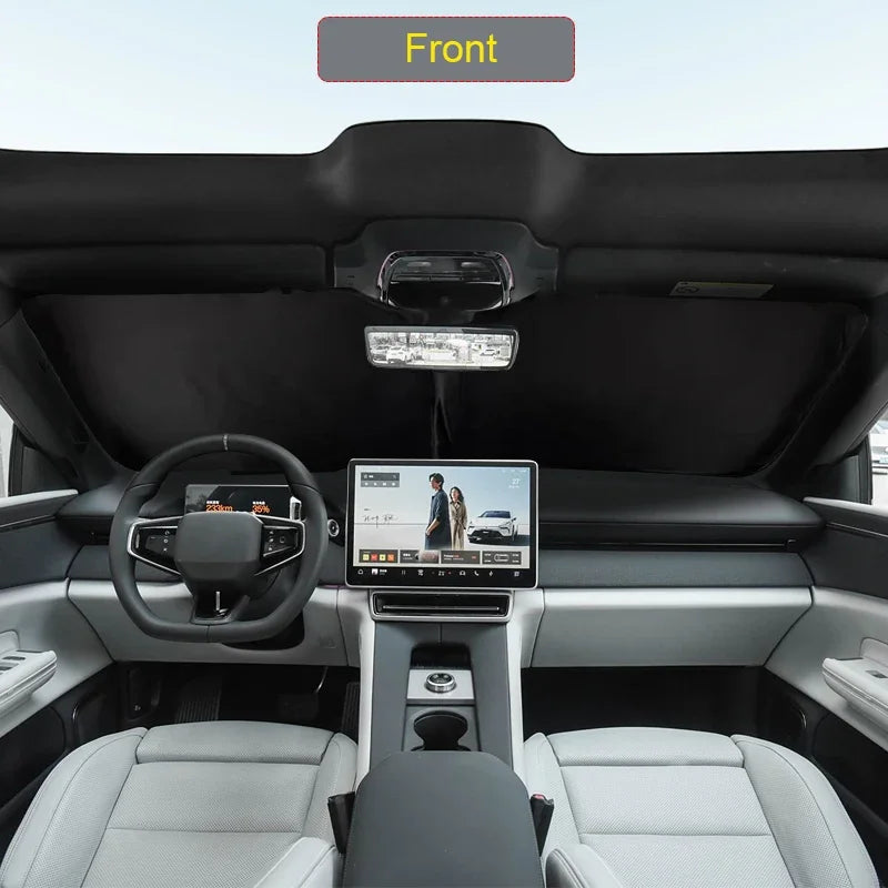 Car Black Window Privacy Sunshade Anti-UV Heat Insulation For POLESTAR 4 2023-Present Auto Protect Cover Interior Accessory