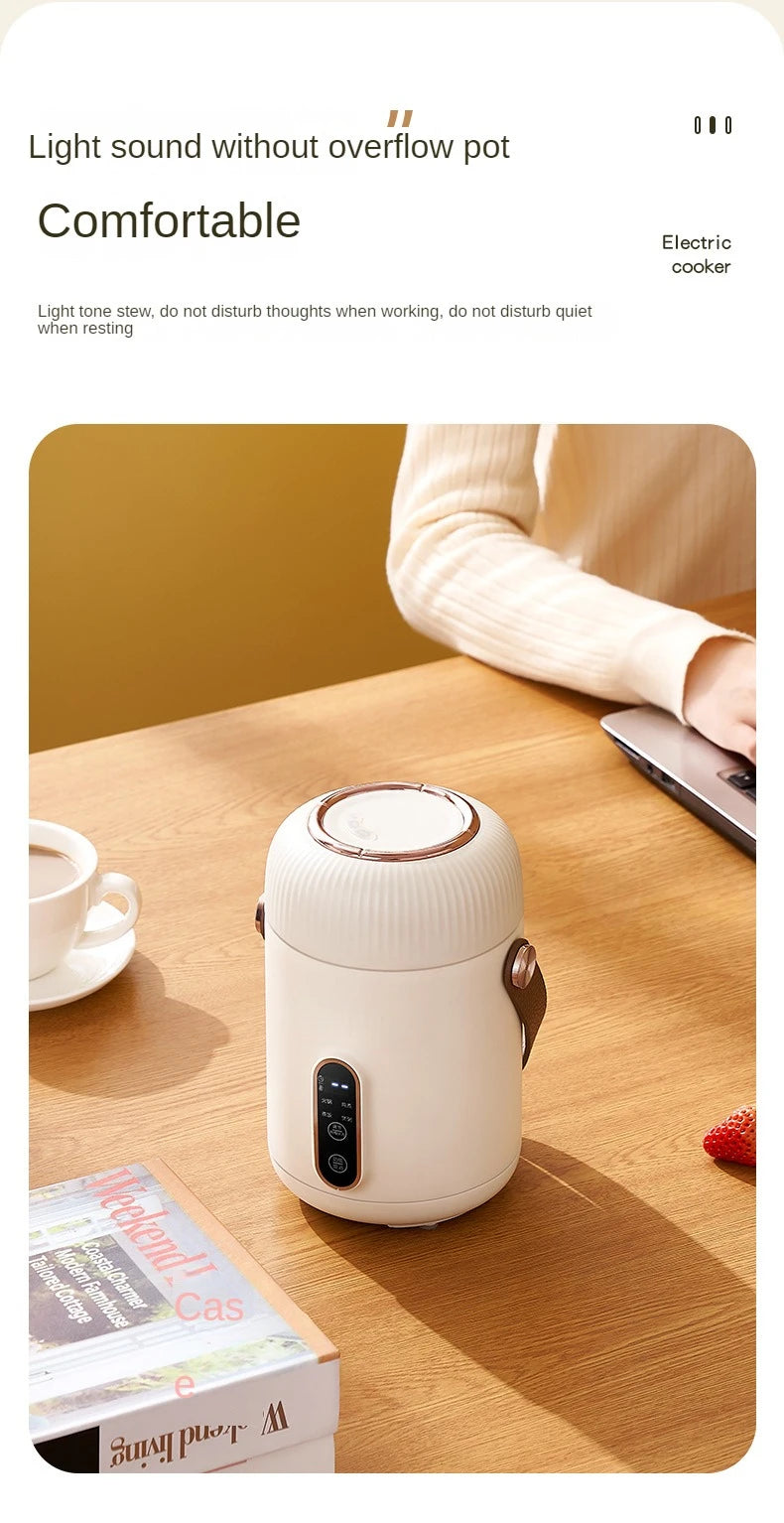 220V 900ML Elektrikli Pişirme Kupası - Taşınabilir Mini Slow Cooker, Çok Fonksiyonlu Pişirme Makinesi, Leç ve Pelte Pişirme
